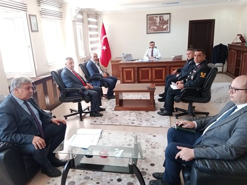 Kaymakam Muhammed Sait BAYTOK Başkanlığında Okul Güvenliği Toplantısı Gerçekleştirildi.